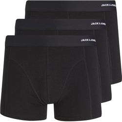 Trunk JACK & JONES „JACBASIC BAMBOO TRUNKS 3 PACK NOOS“ Gr. L, 3 St., schwarz (black) Herren Unterhosen