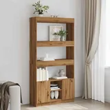 vidaXL Highboard Artisan-Eiche 92x33x180 cm Holzwerkstoff