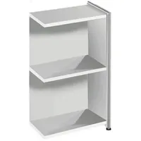 Kerkmann Artline Transparent Aktenregal 39 x 38 x 80 cm weiß