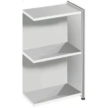 Kerkmann Artline Transparent Aktenregal 39 x 38 x 80 cm weiß