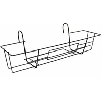 Jardifer Metall-Balkonkastenhalter schwarz 65 x 22 cm