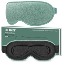 Trilancer 100% Lichtblockierende 3D Schlafmaske für Männer & Frauen, 2025 Ultraweiches und Druckfreies Design, Augenmaske für Seitenschläfer, Nickerchen, Meditation, Reisen und Schlafzimmer