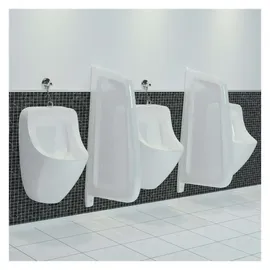 vidaXL Urinal Trennwand Wandmontage Keramik Weiß