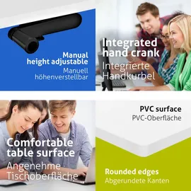 eSmart Schreibtisch ETM-120WW Weiß