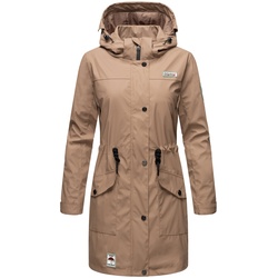 NAVAHOO Damen Outdoorjacke modischer Outdoor Regenmantel Deike