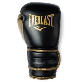 EVERLAST Powerlock 2R 16oz Boxhandschuhe Gold/Schwarz, für Boxsack, Pratzen & Sparring, mit Turnback-Handgelenkstütze, 4-lagiger Schaum – Original Everlast Ausrüstung
