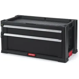 KETER Modul Kunststoff 56,2 x 28,9 x 26,2 cm schwarz mit 2 Schubladen
