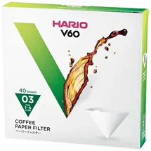 Hario V60 Filter Paper VCF-01–100M weiß 3x40