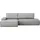 OTTO home Eckcouch Cord 2-Sitzer Grau