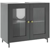 Vicco Waschbeckenunterschrank Malte 60 x 58 cm Grau