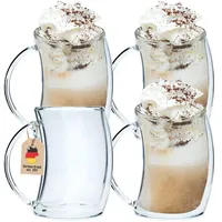 Intirilife Latte Macchiato Glas 0,2 l 4-tlg.