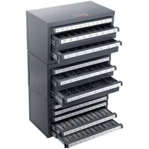 Vevor Bohrer-Spenderschrank 3 Schubladen Stahl 1,6 mm bis 12,7 mm/ A bis Z/ 5 Schubladen für Drahtstärken Nr. 1 bis Nr. 60