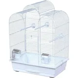 FLAMINGO Wellensittich-Käfig Dara 48x28x61,5 cm Weiß - Weiß