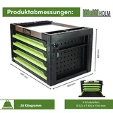Baumarktplus Werkzeugkiste 4 Schubladen leer
