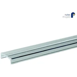 Rutec Projekt Abdeckung für Einbaupofil EP18/18 / WEP26/70, PMMA (Acryl), 200cm, klar RUP-PFE597