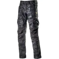 Diadora Utility Ripstop Camo, Workwear Cargohose - Grau/Dunkelgrau/Schwarz -