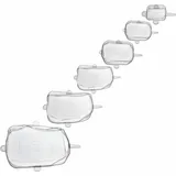 Westmark Frischhaltedeckel-Set Silikon Square transparent, 1 Set