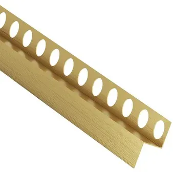 Eviso Neigungsprofil Wand rechts gebürstet gold 180 cm Edelstahl LPGO0203
