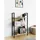 VCM Flakos Standregal 56 x 100 x 24 cm Honigeiche