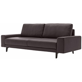 HÜLSTA sofa 2-Sitzer »hs.450«, Armlehne breit niedrig, Alugussfüße in umbragrau, Breite 180 cm braun