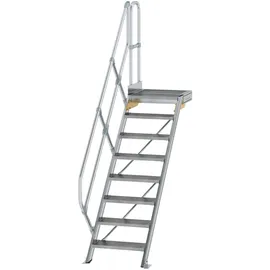 Günzburger MUNK Aluminium-Treppe Plattform 45° 8 Stufen
