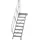 Günzburger MUNK Aluminium-Treppe Plattform 45° 8 Stufen