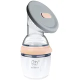 Haakaa Generation 3 Silikon-Milchpumpe und Kappe, 160 ml Fassungsvermögen, Nude