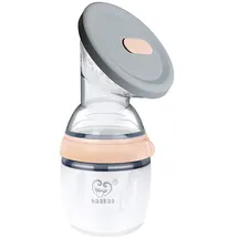Haakaa Generation 3 Silikon-Milchpumpe und Kappe, 160 ml Fassungsvermögen, Nude