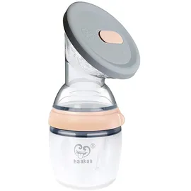 Haakaa Generation 3 Silikon-Milchpumpe und Kappe, 160 ml Fassungsvermögen, Nude