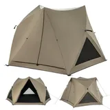 GOPLUS Campingzelt wasserdicht für 4-6 Personen, automatisches Wurfzelt, Pop up Zelt Sofortzelt Outdoor für Reise Trekking Camping, Kuppelzelt Gruppenzelt Familienzelt tragbar mit Packtasche