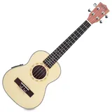 Classic Cantabile UT-260PU S Tenorukulele mit Tonabnehmer (Tonabnehmer 3-Band-EQ, Fichtendecke massiv, inkl. Gigbag und Batterie) natur