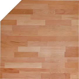 BGS Massivholz-Arbeitsplatte Eckbereich