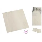 vidaXL PVC-Fliesen Selbstklebend 20 Stk. 1,86 m2 Beige