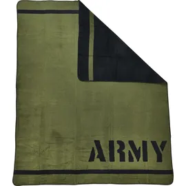 Done. Army Kuscheldecke 150 x 200 cm Grün