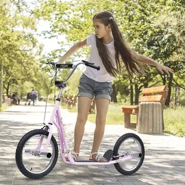Homcom Scooter 16 Zoll Rosa