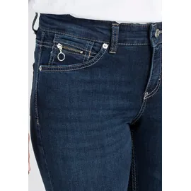 MAC Damen Jeans Slim Fit Carrie Pipe in blauem New Basic-D46 / L30