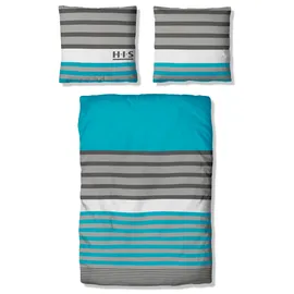 H.I.S. Majoran Linon türkis 200 x 220 cm + 80 x 80 cm