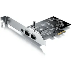 CSL PCI Firewire Karte Erweiterungskarte - PCI-E - 3 Anschlüsse - 1394a 1394b -Controller-Karte - 2 x 6 Pin und 1 x 4 Pin für Desktop-PC