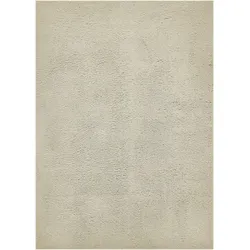 Teppich MY HOME "Santos", beige (creme), B:130cm H:27mm L:190cm, Polyester, Teppiche, Uni-Farben, sehr weicher Flor, fußwarm