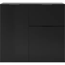 FMD Kommode Dark 89,1 x 79,8 x 31,7 cm Schwarz