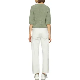 s.Oliver Cropped-Jeans Karolin/Regular Fit/Mid Rise/Straight Leg/offener Saum - creme - 36