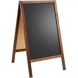 Sprintis Kundenstopper Holz WOOD-STOP Lite S, 44 x 66 cm Kreidetafel, braun braun