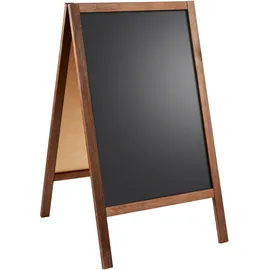 Sprintis Kundenstopper Holz WOOD-STOP Lite S, 44 x 66 cm Kreidetafel, braun braun