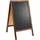 Sprintis Kundenstopper Holz WOOD-STOP Lite S, 44 x 66 cm Kreidetafel, braun braun