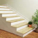 [neu.holz] Treppenverkleidung 4er Set Bunschoten Dunkler Holzton