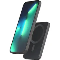 Epico Aluminium Magnetische Kabellose Powerbank, Grau