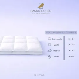 HANSKRUCHEN GmbH HANSKRUCHEN Royal (770 g, Daune, 200 x 220 cm)