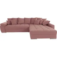 Inosign Ecksofa »Gwenni L-Form«, auch in Aqua Clean Supreme erhältlich; bis zu 140 kg pro Sitzfläche rosa