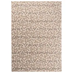 Kelim Teppich Modern 200 x 290 cm Mischgewebe Beige