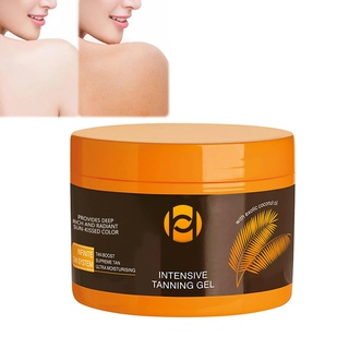 Bräunungsbeschleuniger Sonnencreme (150 ml), Bräunungscreme Wirksam in Solarium und im Freien, Erzielen Sie Eine Natürliche Bräune mit Karottenöl Kokosnussöl und Vitaminen A & E